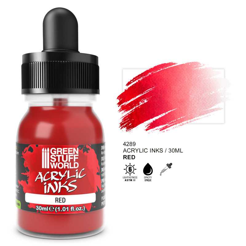 Acrylic Ink Opaque - Red | Acrylic Inks Acrylic Ink Opaque - Red | Acrylic Inks
