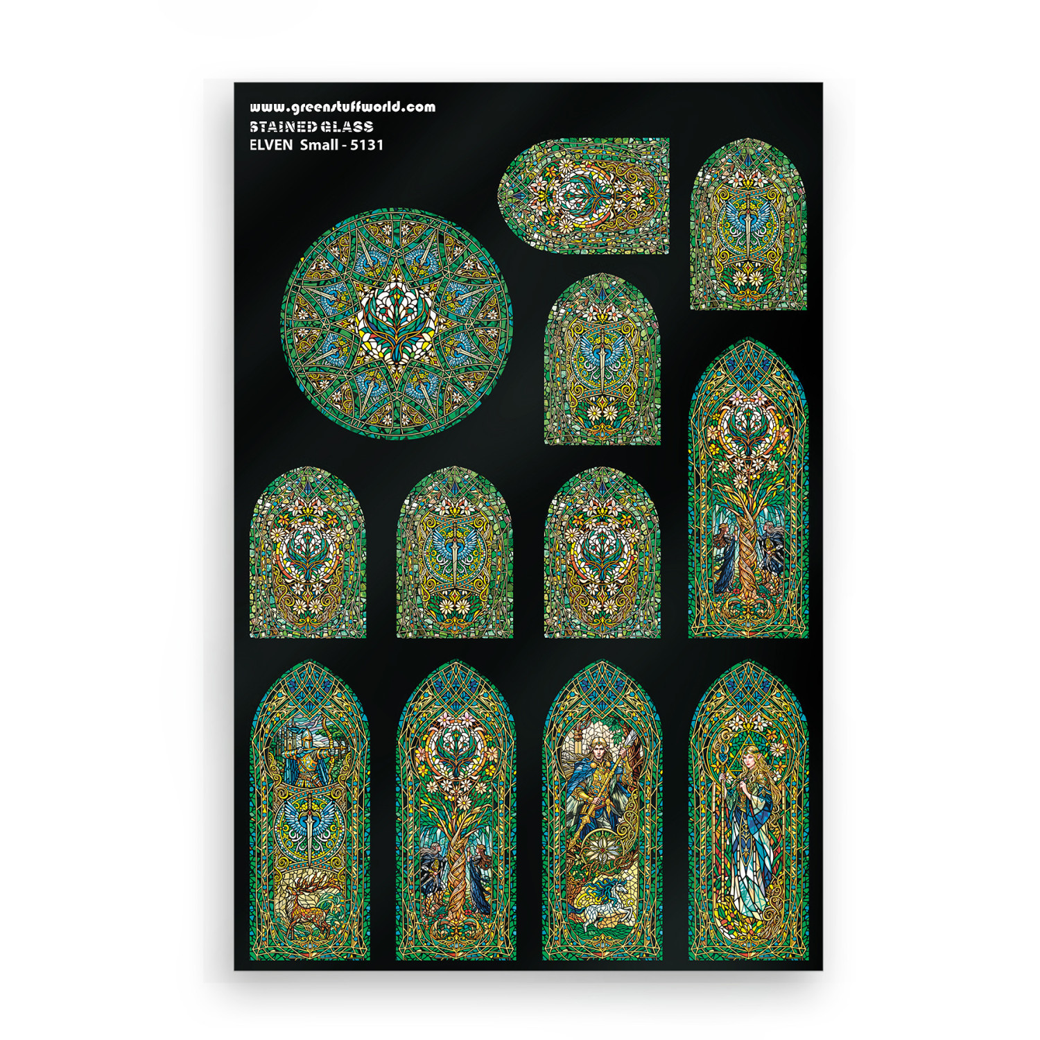Vitraux Miniatures - Elfiques - Petites - GSW