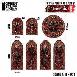 Demonic Stained Glass - Large