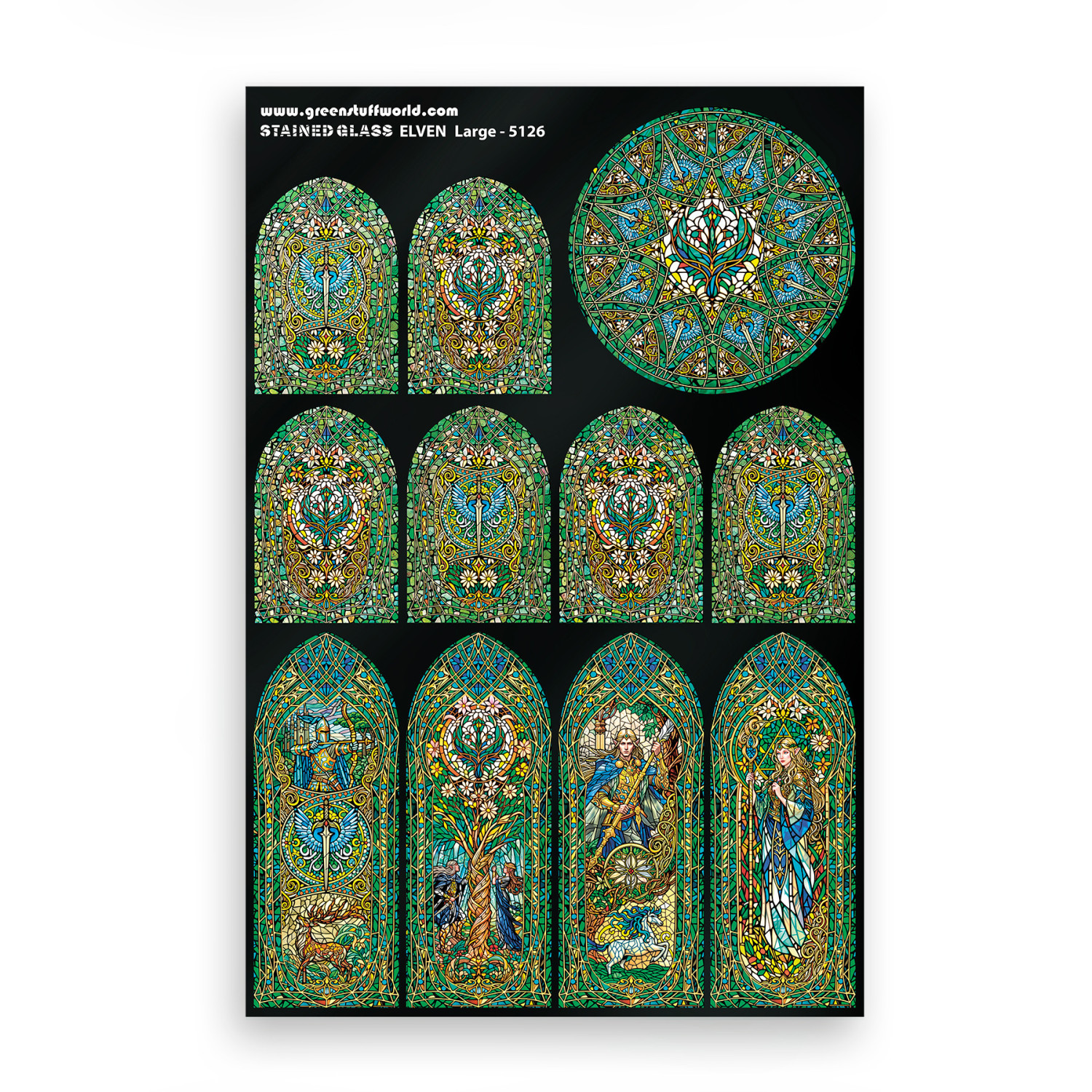 Vitraux Miniatures - Elfiques - Grandes - GSW