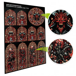 Demonic Stained Glass - Large
