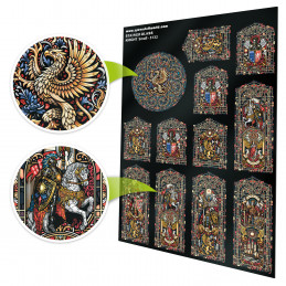 Vetrate Colorate - Cavalieri - Piccole