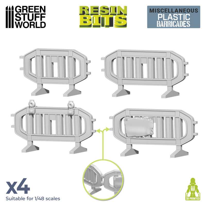 3D printed set - Plastic Barricades 3D printed set - Plastic Barricades