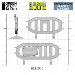 3D printed set - Plastic Barricades