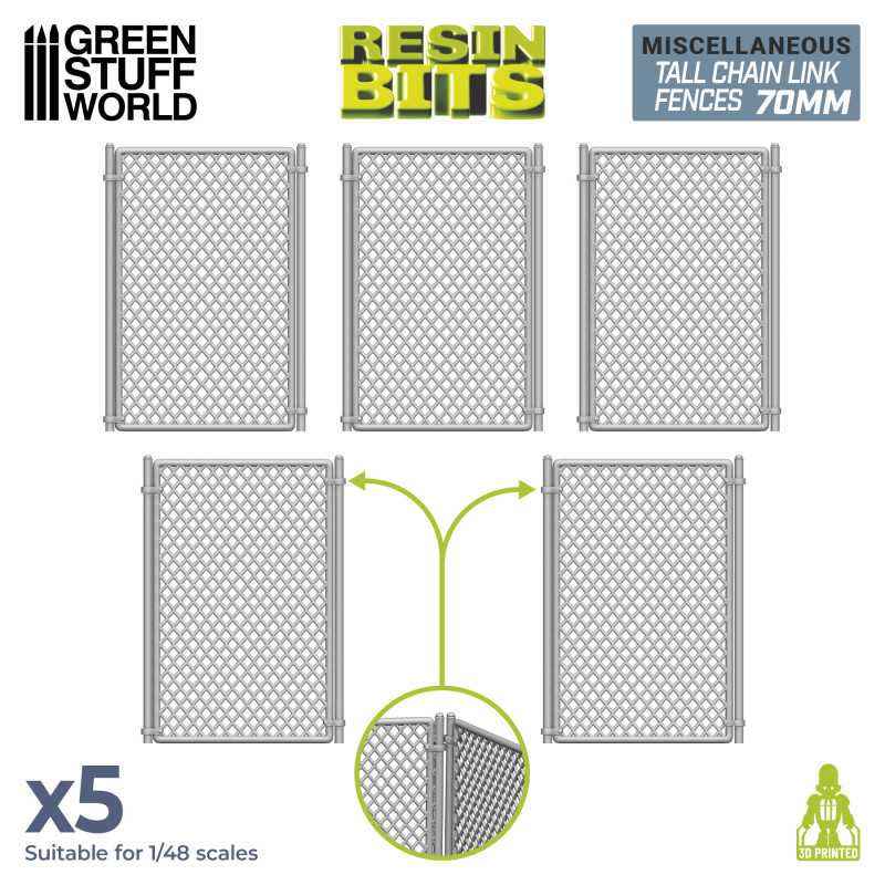 Set imprimé en 3D - Grille Simple Torsion 70mm