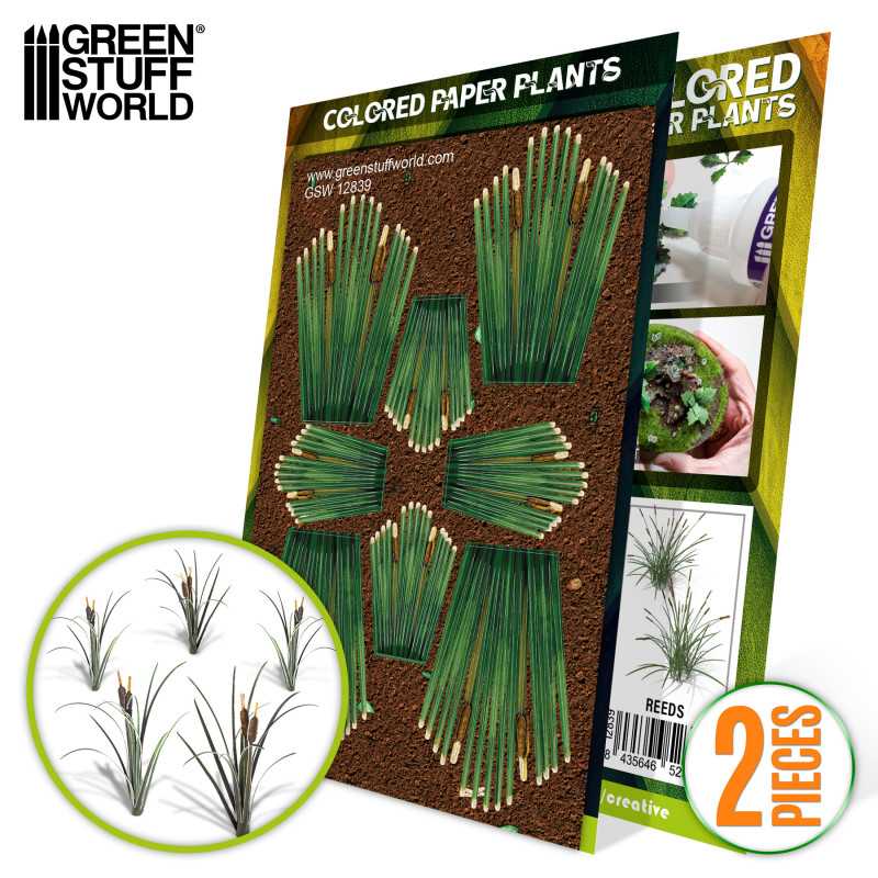 Colored Paper Plants - Reeds