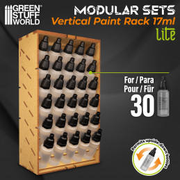 Vertical Paint Organizer 17ml - LITE | MDF Wood Displays