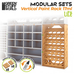 Organizzatore Verticale per Colori 17ml - LITE | Legno MDF