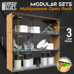 Multipurpose Open Rack | MDF Wood Displays