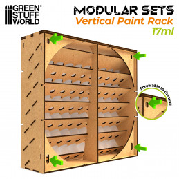 Modular Paint Rack - VERTICAL 17ml | MDF Wood Displays