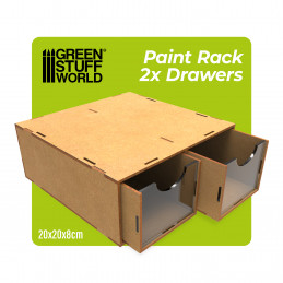 Ensemble modulaire 2x tiroirs MDF | Bois MDF