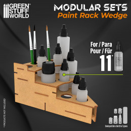 Modular Paint Rack - WEDGE | MDF Wood Displays