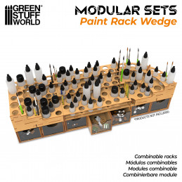 Modularer Farbhalter - Keil | MDF-Holz