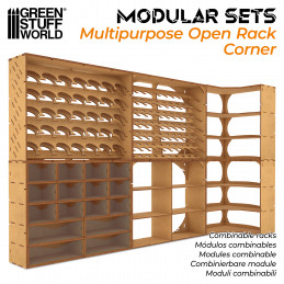 Multipurpose Open Rack - CORNER | MDF Wood Displays