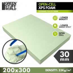 XPS extruded polystyrene foam 30 mm | Open-Cell XPS Foam