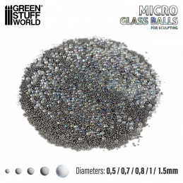 Micro Bolas de Cristal (0.5-1.5mm) Micro Bolas