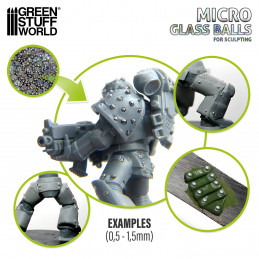 Mixed Micro Glass Balls (0.5-1.5mm) | Micro Balls