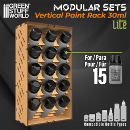 Vertical Paint Organizer 30ml - LITE | MDF Wood Displays