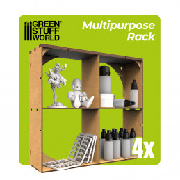 MDF Multipurpose Rack x4 | MDF Wood Displays