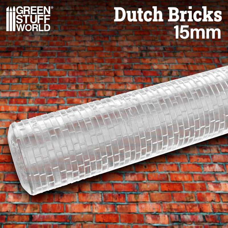 Rolling Pin DUTCH Bricks 15mm | Textured Rolling Pins Rolling Pin DUTCH Bricks 15mm | Textured Rolling Pins