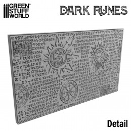 Rolling Pin Dark Runes | Textured Rolling Pins