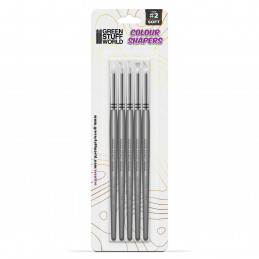 Colour Shapers Brushes SIZE 2 - WHITE SOFT | Modeling Tools