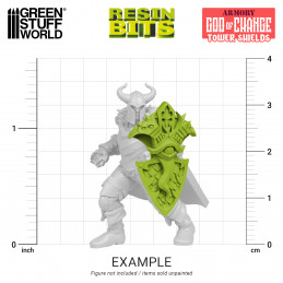 God of Change Tower Shields compatible with Warhammer the Old World and Tzeentch