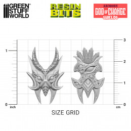 God of change Shields compatible with Warhammer the Old World and Tzeentch