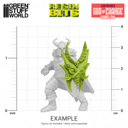 God of change Shields compatible with Warhammer the Old World and Tzeentch