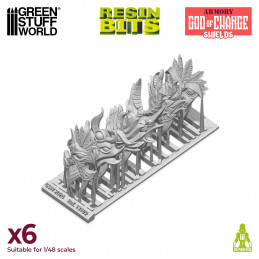 God of change Shields compatible with Warhammer the Old World and Tzeentch