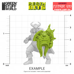 Pleasure God Tower Shields compatible with Warhammer the Old World and Slaanesh