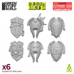 Pleasure God Tower Shields compatible with Warhammer the Old World and Slaanesh