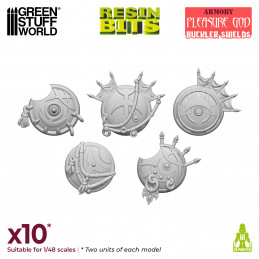 Pleasure God Bucklers Shields compatible with Warhammer the Old World and Slaanesh