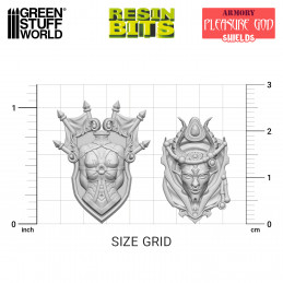 Scudi del Dio del Piacere compatibile con Warhammer Old World e Slaanesh