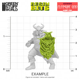 Pleasure God Shields compatible with Warhammer the Old World and Slaanesh