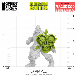 Plague God Bucklers Shields for Warhammer the Old World and Nurgle Armies