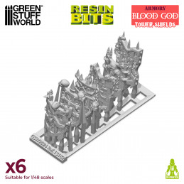 Boucliers Tour Élus du Chaos compatible avec Warhammer Old World et Fantasy