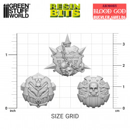 Blood God Bucklers Shields compatible with Warhammer the Old World and Khorne