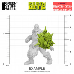 Blutgott Buckler Schilde kompatibel mit Warhammer Old World und Khorne