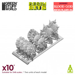 Blood God Bucklers Shields compatible with Warhammer the Old World and Khorne
