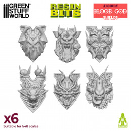 Blood God Shields compatible with Warhammer the Old World and Khorne