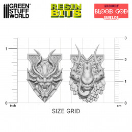 Blood God Shields compatible with Warhammer the Old World and Khorne