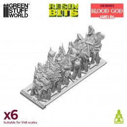 Blood God Shields compatible with Warhammer the Old World and Khorne