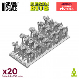 Dwarf Pistols compatible with Warhammer: The Old World and any dwarf army