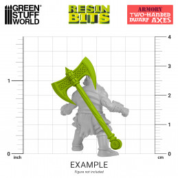 Two Handed Dwarf Axes compatible with Warhammer: The Old World and any dwarf army