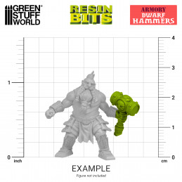 Dwarf Hammers compatible with Warhammer: The Old World and any dwarf army.