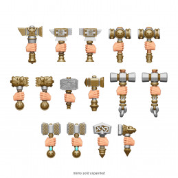 Dwarf Hammers compatible with Warhammer: The Old World and any dwarf army.