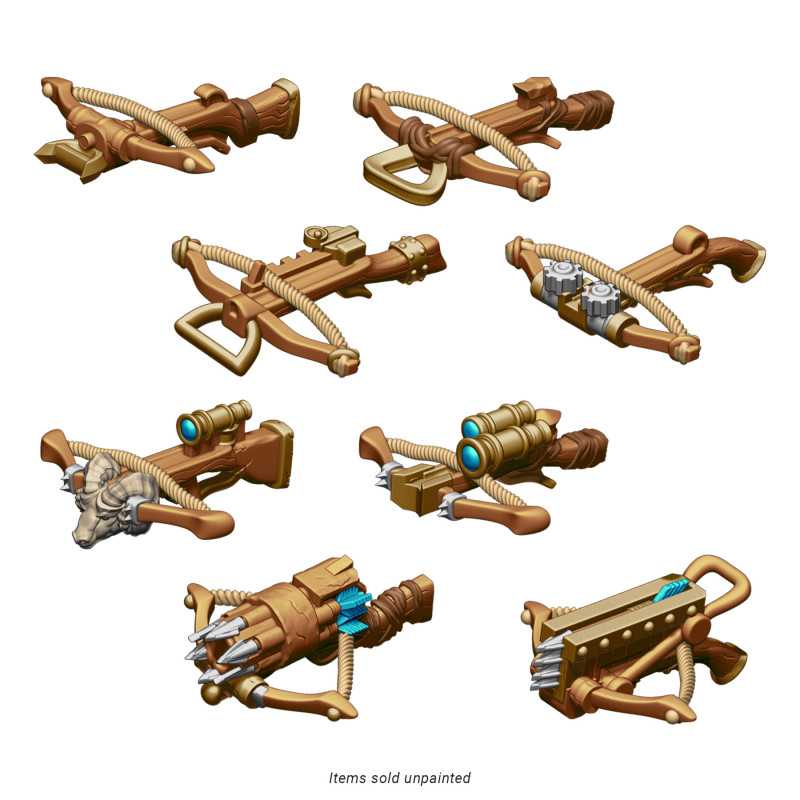 Dwarf Crossbows compatible with Warhammer: The Old World and any dwarf army. Dwarf Crossbows compatible with Warhammer: The Old World and any dwarf army.