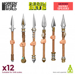 Dwarf Spears compatible with Warhammer: The Old World and any dwarf army.