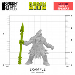 Dwarf Spears compatible with Warhammer: The Old World and any dwarf army.